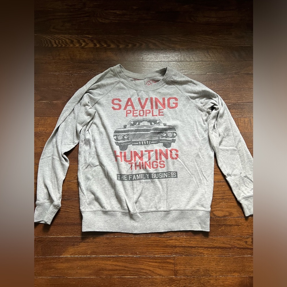 Supernatural reversible sweatshirt